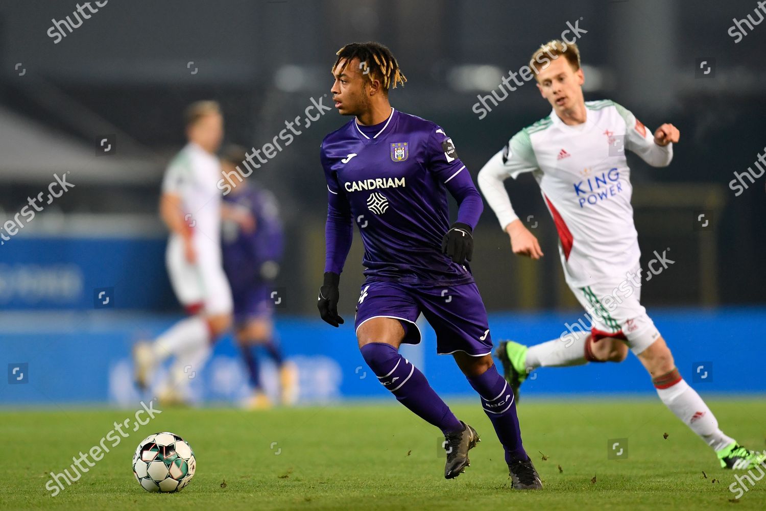 Anderlechts Killian Sardella Controls Ball During Editorial Stock Photo -  Stock Image